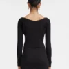 La maille Pralù longue Seamless charm logo cardigan