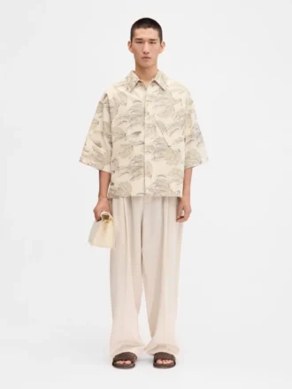 The Aloe shirt Banana jacquard boxy shirt