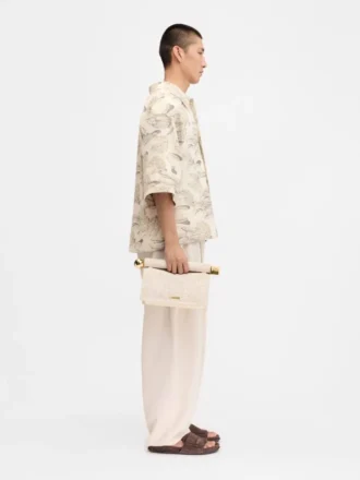 The Aloe shirt Banana jacquard boxy shirt