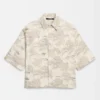 The Aloe shirt Banana jacquard boxy shirt