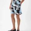 The Aloe shorts Wavy Psyche print shorts