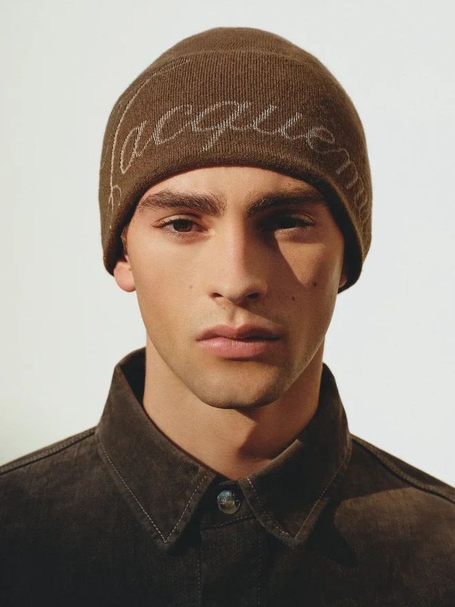 The Atelier beanie Jacquard logo beanie The Atelier beanie Jacquard logo beanie