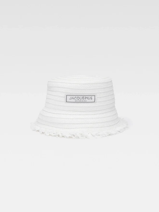The Bacino bucket hat Frayed raffia hat The Bacino bucket hat Frayed raffia hat