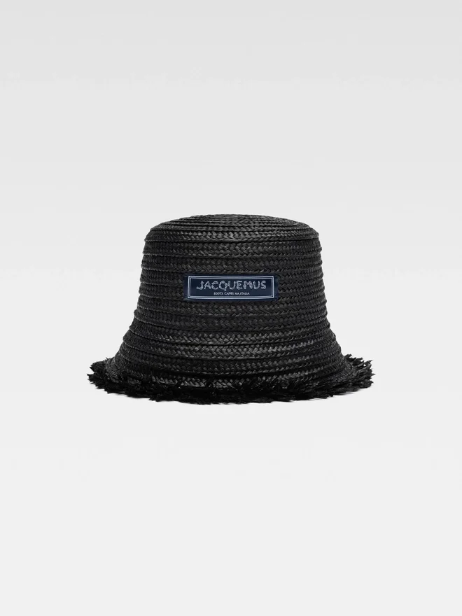 The Bacino bucket hat Frayed raffia hat The Bacino bucket hat Frayed raffia hat