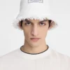 The Bacino bucket hat Frayed raffia hat The Bacino bucket hat Frayed raffia hat