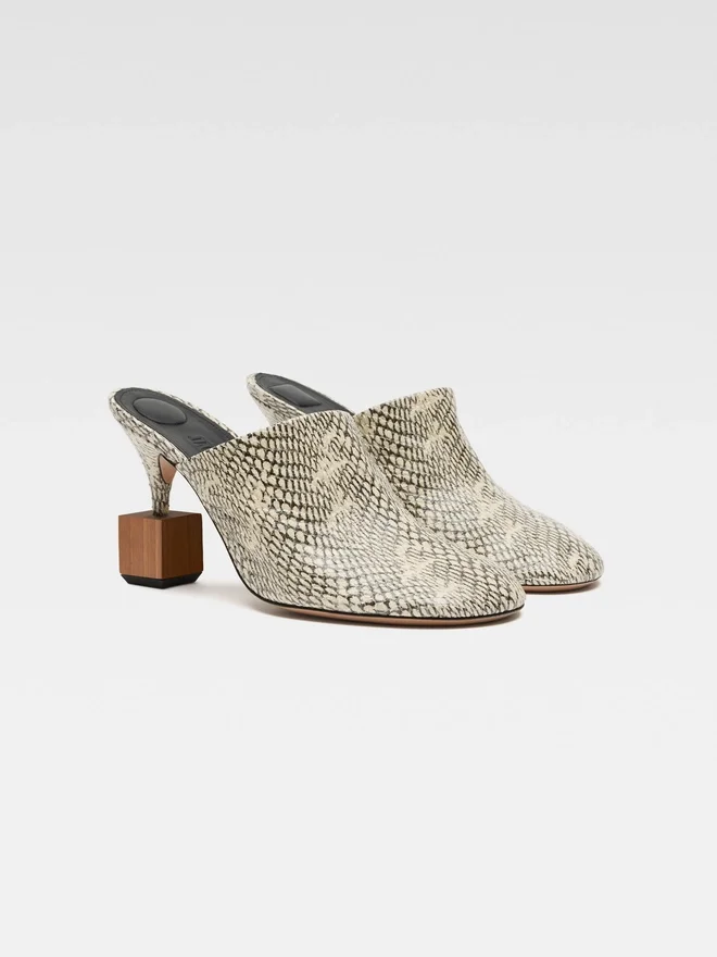The Bisou mules Geometric-heel mules The Bisou mules Geometric-heel mules