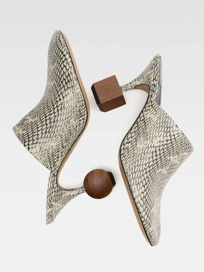 The Bisou mules Geometric-heel mules The Bisou mules Geometric-heel mules