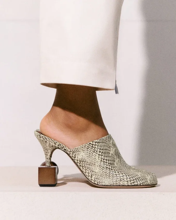 The Bisou mules Geometric-heel mules The Bisou mules Geometric-heel mules