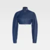 The Cabrio denim de-Nîmes jacket Cropped denim moto jacket The Cabrio denim de-Nîmes jacket Cropped denim moto jacket