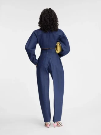 The Cabrio denim de-Nîmes jacket Cropped denim moto jacket