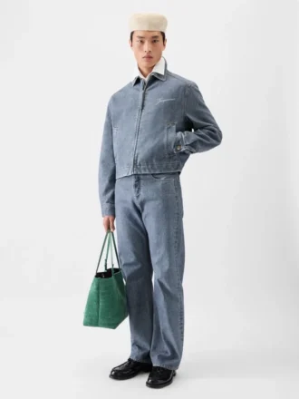 The Canevas de-Nîmes denim jacket Zipped denim jacket