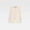 The cargo bermuda shorts Belted cargo shorts
