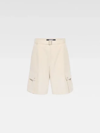 The cargo bermuda shorts Belted cargo shorts