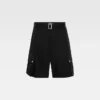 The cargo bermuda shorts Belted cargo shorts