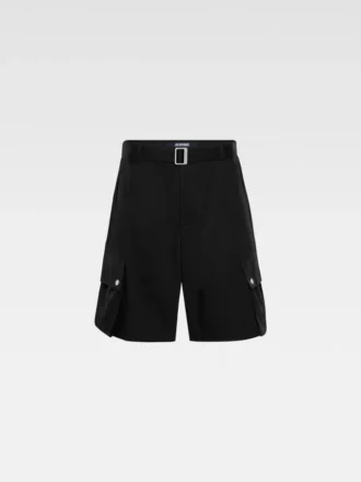 The cargo bermuda shorts Belted cargo shorts