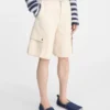 The cargo bermuda shorts Belted cargo shorts