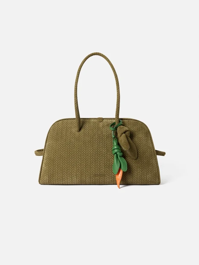 The carrot Knotted carrot-shaped bag charm The carrot Knotted carrot-shaped bag charm