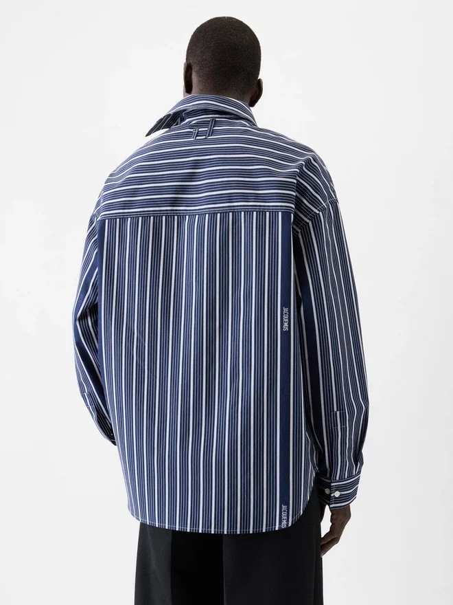 The Cuadro long-sleeve shirt Asymmetric Business-striped shirt The Cuadro long-sleeve shirt Asymmetric Business-striped shirt