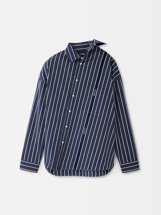 The Cuadro long-sleeve shirt Asymmetric Business-striped shirt The Cuadro long-sleeve shirt Asymmetric Business-striped shirt
