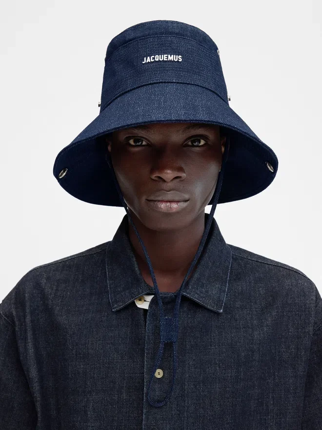 The de-Nîmes denim bucket hat Stitched bucket hat The de-Nîmes denim bucket hat Stitched bucket hat
