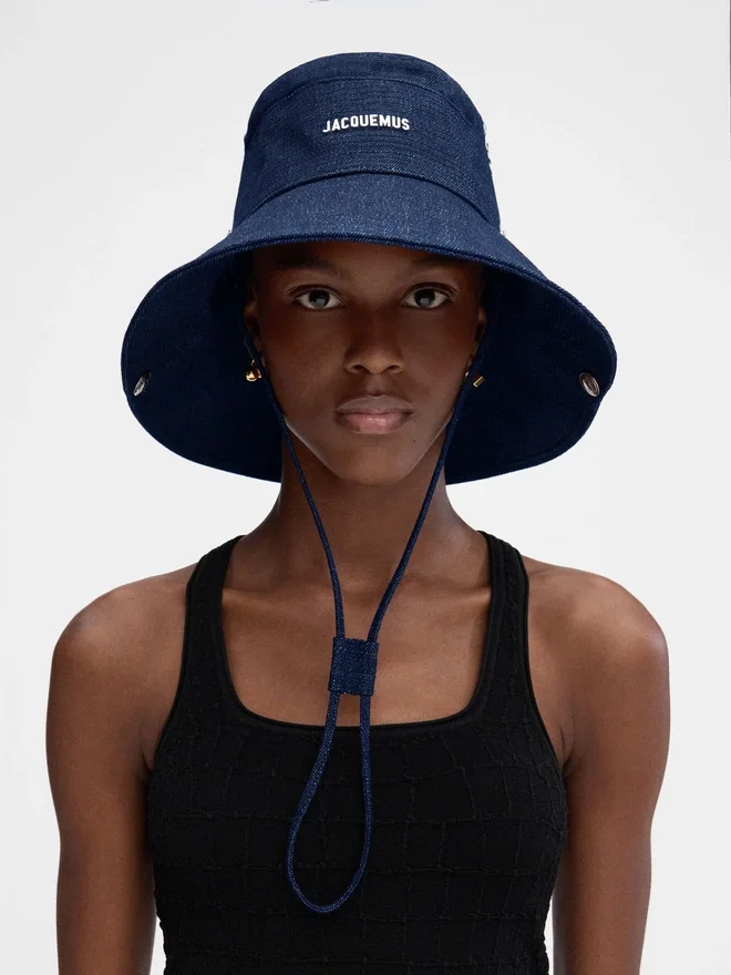The de-Nîmes denim bucket hat Stitched bucket hat The de-Nîmes denim bucket hat Stitched bucket hat