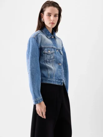 The denim de-Nîmes jacket Curved denim jacket