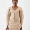 The Doppio cardigan Curved cardigan