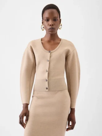 The Doppio cardigan Curved cardigan