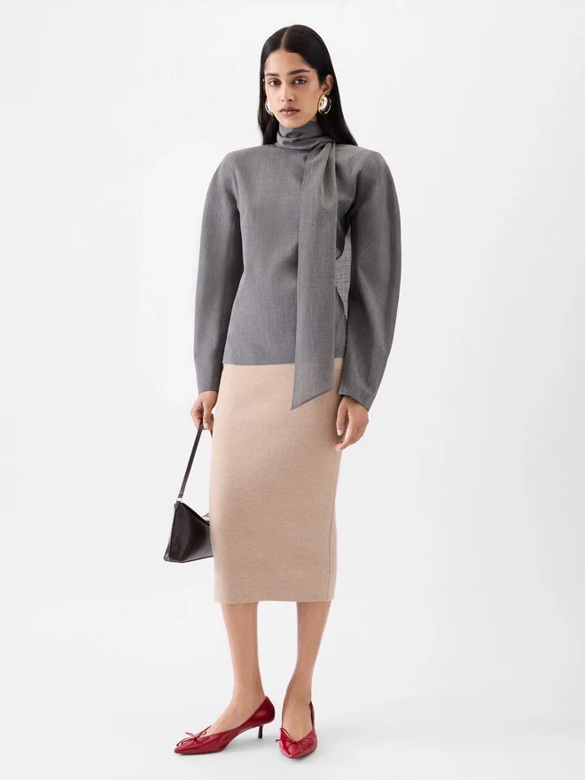 The Doppio knit skirt Knit pencil skirt The Doppio knit skirt Knit pencil skirt