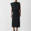 The Drap dress Asymmetric column dress