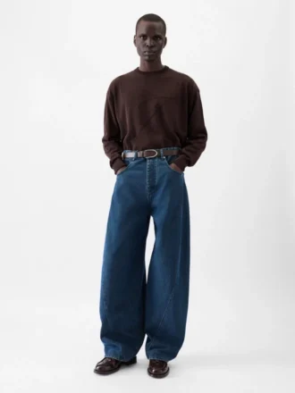 The Espiral de-Nîmes denim pants Twisted-seam jeans