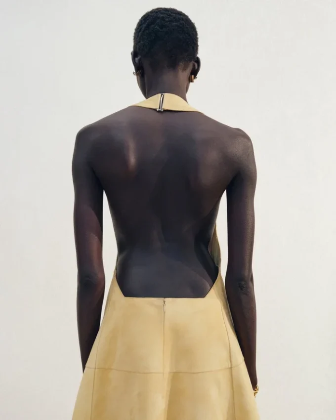 The Favola dress Suede halter dress