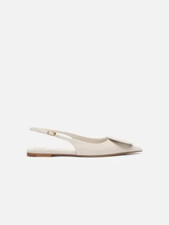 The flat Duelo slingbacks Circle square flats