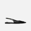 The flat Duelo slingbacks Circle square flats