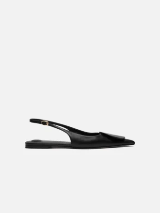 The flat Duelo slingbacks Circle square flats