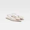 The flat Duelo slingbacks Circle square flats