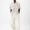 The Fonccio shirt Foliage print bowling shirt