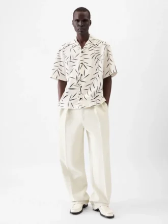 The Fonccio shirt Foliage print bowling shirt
