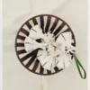 The garlic Origami garlic-shaped bag charm The garlic Origami garlic-shaped bag charm