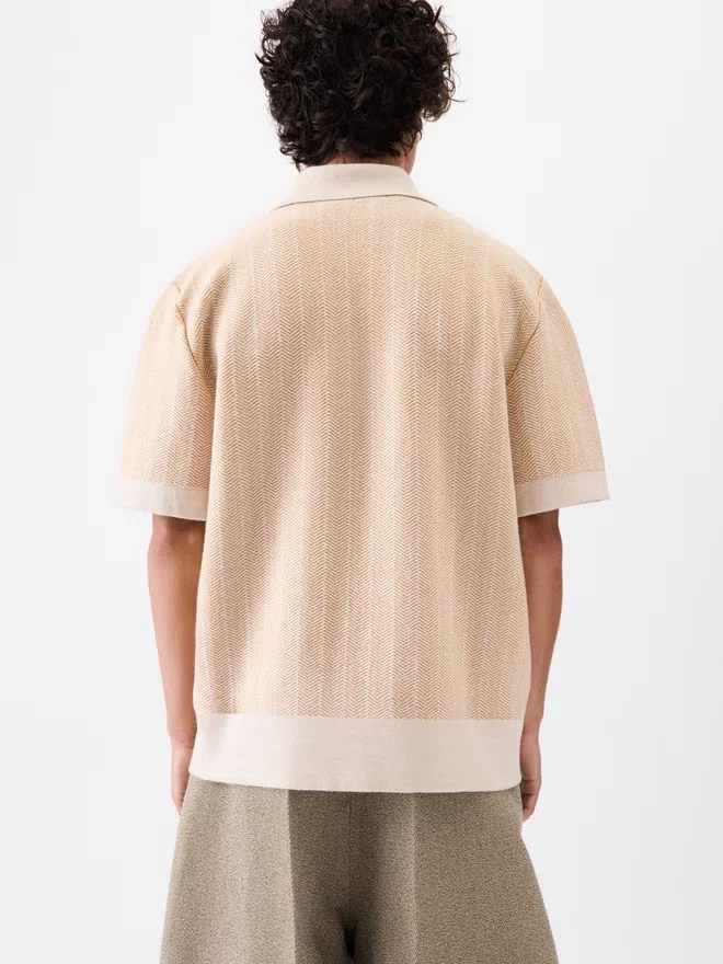 The Gio polo shirt Zipped knit polo shirt The Gio polo shirt Zipped knit polo shirt