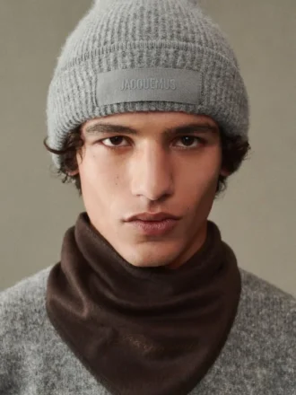 The Gros Grain beanie Grosgrain logo hat