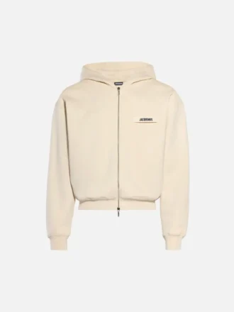 The Gros Grain zipped hoodie Grosgrain logo zip hoodie