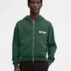 The Gros Grain zipped hoodie Grosgrain logo zip hoodie