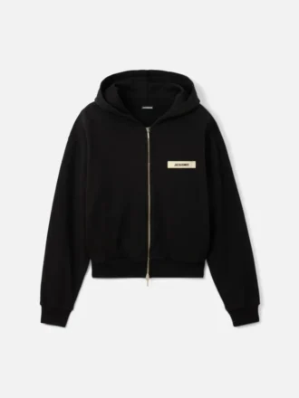 The Gros Grain zipped hoodie Grosgrain logo zip hoodie