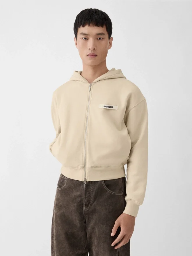 The Gros Grain zipped hoodie Grosgrain logo zip hoodie The Gros Grain zipped hoodie Grosgrain logo zip hoodie