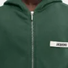 The Gros Grain zipped hoodie Grosgrain logo zip hoodie