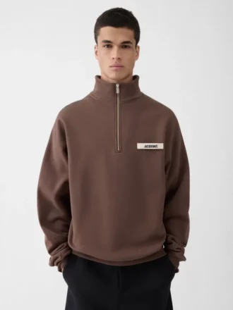 The Gros Grain zipped-rollneck sweatshirt Zip-up sweater