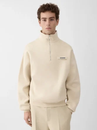 The Gros Grain zipped-rollneck sweatshirt Zip-up sweater