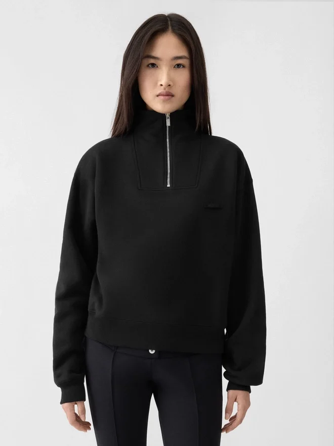 The Gros Grain zipped-rollneck sweatshirt Zip-up sweater The Gros Grain zipped-rollneck sweatshirt Zip-up sweater