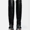 The high Tourni boots Wide knee-high boots